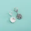 Colgante flor de trompeta capullo de loto plata pura S925 charm hoja de arce pulsera de ágata de cristal accesorios de plata DIY
