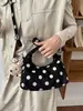 Bolso de Mano de Estilo Coreano Nuevo Otoño 2026, Diseño de Lunares de Nicho para Mujer, Bolso Cruzado de Moda Tendencia, Bolso Simple de Hombro Tipo Dumpling