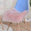 Suprimentos do Fabricante Novas Almofadas de Cadeira Simples de Cor Sólida Lã de Imitação Quarto Almofadas de Sofá de Pelúcia Almofadas Estilo Europeu Almofadas Quadradas Pequenas