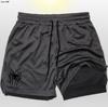Pantalones de Playa Deportivos de Malla para Hombre Verano Doble Capa 2 en 1 Spider-Man Europeo y Americano Running Secado Rápido Impermeable