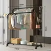 Secador de roupas simples de chão para casa e quarto, varal alto de chão, de pé, destacável, telescópico, para secar roupas em ambientes internos