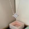 Concha Plateada Plata Esterlina S925 Estrella Estrella de Mar Collar Femenino Estrella Lujo Accesible Versátil Dulce Joyería de Moda