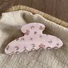 Pinza para el pelo coreana para mujer, pinza de tiburón de estilo simple, pasador de alta gama, pinza para la parte trasera de la cabeza, pinza de hueso de dragón con lunares