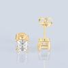 Pendientes de Plata de Ley S925 [Venta de Liquidación con Envío Gratis] Pendientes Cuadrados Simples y Elegantes de Moissanita para Mujer, Exclusivamente para Ventas Transfronterizas
