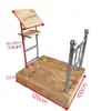 Podio de Madera Maciza Performance Sinfónica Música Coro Barandilla Metálica Pasos del Director Plegable Deslizante Pasos Telescópicos