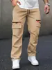 O AliExpress oferece novos estilos de primavera e outono de calças casuais masculinas, com múltiplos bolsos, design versátil, caimento confortável e corte reto, todos disponíveis em estoque.