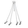 Pinzas de Cadena para Pezones SM de Cuatro Cabezas, Pinzas para Senos, Pinzas para Labios, Estimulación del Pecho, Entrenamiento de Bondage, Juguetes Sexuales Alternativos