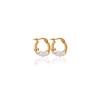 Aretes Europeos y Americanos Populares Transfronterizos de Nueva Moda Personalizados con Incrustaciones de Acero Inoxidable Aretes Chapados en Oro de 18K Venta Directa