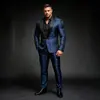 Traje jacquard nuevo para hombre 2026, atuendo de boda para novio, traje para padrinos de boda, traje para anfitrión, esmoquin ajustado, conjunto de dos piezas
