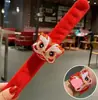 Moda Nueva 2024 Despertar del León Anillo a Presión Pulsera para Niños Dibujos Animados Regalo de Guardería Tienda de Regalos Celebración Decoración de Muñeca