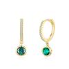 Aretes de plata esterlina S925 con pedrería verde, collar para mujer, lujo ligero transfronterizo, alta calidad, oro, cadena para clavícula, juego de joyas