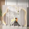 Divisor de Pantalla para Sala de Estar y Oficina, Barrera Plegable, Salón de Belleza Móvil, Estilo Japonés, Vestíbulo de Nuevo Estilo Chino