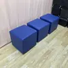 Bancos Cuadrados Blancos y Negros para Exposiciones, Bancos con Forma de Tostada, Bancos de Cuero Suave, Bancos para Cambiarse los Zapatos, Adecuados para Eventos de Bodas, Disponibles para Pedidos al por Mayor