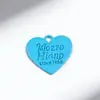 Colgante de Corazón Pintado de Colores Color Caramelo Dopamina Lindo Femenino DIY Accesorios de Joyería Dijes para Bolsos