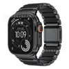 Correa de reloj iWatch, compatible con Apple Watch/Ultra 3/2, con cierre magnético de titanio y correa de silicona