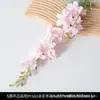 Diseño de Salón de Bodas con Flores Artificiales Rosas, Decoración de Pared de Fondo con Flores Falsas, Techo de Flores, Camino de Flores, Organización de Arreglos Florales