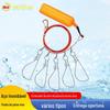 Aço inoxidável Fish Lock Luya Lock Fish Buckle Live Fish Buckle Lock Fish Locker com haste de flutuabilidade Bloqueio de pesca em aço inoxidável