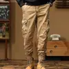 Pantalones jogger de trabajo de verano para hombre al por mayor transfronterizos, multibolsillo, duraderos, lavables, corte holgado, pantalones largos casuales, pierna cónica, verano para hombre