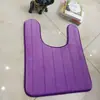 Tapete de Chão em Veludo Coral com Rebound Lento em Formato de U de Espuma de Memória Tapete de Banheiro Antiderrapante Tapete para Banheiro e Vaso Sanitário Tapete de Entrada Tapete Antiderrapante para Vaso Sanitário