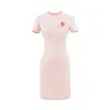 Vestido Redondo Puro y Atractivo con Escotes en Forma de Corazón, Corte Ajustado, Favorecedor de la Figura, Rejuvenecedor, Adelgazante, Vestido Corto Bodycon de Línea A para Verano