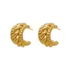 Pendientes Geométricos Retorcidos en Forma de C, Modernos, Exquisitos, Elegantes, de Alta Gama, Tendencia, Pendientes Versátiles, Pendientes Chic de Acero Inoxidable