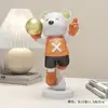 Ornamentos Urso Violento de Luxo Leve Criativos Decoração para Casa Quarto Sala de Estar Gabinete de TV Presente de Boas-vindas para Casa Nova de Alto Valor