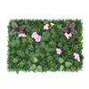 Parede de plantas artificiais parede de fundo de plantas verdes decoração de parede grade de casamento flor artificial de plástico empresa parede de imagem de paisagismo de shopping