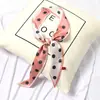 Bufanda de seda para mujer primavera y otoño estilo coreano Corea del Sur bufanda con cinturón de cinta puntiaguda de longitud media banda para el pelo de verano bufanda de moda