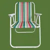 Cadeira de braço dobrável listrada para exterior, cadeira de praia de camping, cadeira portátil de tecido Oxford, cadeira dobrável portátil para exterior