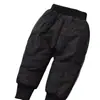 Pantalones de algodón para niños al por mayor para niños pequeños y medianos, pantalones largos de invierno cálidos extra gruesos para niños y niñas, pantalones de algodón acolchados con terciopelo adicional