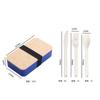 Caixa de almoço de bambu japonesa transfronteiriça, camada única, selada, grande capacidade, formato sub, forno de micro-ondas, fabricantes, Amazon