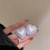Agulha de prata Vinca Azul Roxo Pérola Geométrica Brincos de Amor Moda Feminina Brincos Simples Cor Doce Brincos Roxos