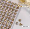 Maillard K9 Fondo Puntiagudo Diamante, Oval Brillante, Rectangular, Esquina Redondeada, Forma de Corazón, Diamante de Forma Irregular, Cristales de Colores Accesorios para Uñas