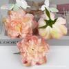 Peônia Simulada 9cm Borda Queimada Flor Artificial DIY Corsage de Flor Grampo de Cabelo Estilo Antigo Material Casamento Decoração de Casamento Casa