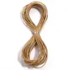 Cabeça de Corda de Couro Redonda Camada Superior Corda Redonda Corda Plana Cor Original DIY Artesanal Material de Couro Acessórios para Pulseira