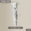 Suporte de feixe de linha PU francês imitação europeia gesso porta arqueada porta embutida curva abertura de porta coluna romana forma de decoração de capitel de coluna