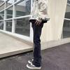 Nova Coleção de Primavera Jeans Preto Lavado Básico Micro-La Masculino Estilo Americano INS Casual Slim Look Calças Tendência para Meninos