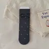 Calcetines florales pequeños y delicados estilo francés de algodón puro de media pantorrilla, estilo nuevo de Instagram, calcetines versátiles holgados, calcetines largos