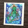 Núcleo de Thangka con Ocho Deidades Guardianas Pintadas a Mano de Nepal Xizang