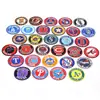 Yaxiu Nuevo Emblema de Equipo Insignia Redonda Parche de Tela Parche de Emblema de Equipo de Béisbol Decoración de Ropa Bolsa Calcomanía