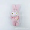 Felpa pequeño dinosaurio tela maíz conejo caricatura conejo peluche juguete colgante máquina de garra juguete muñeca compañera para niños