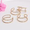 Pulseira Anel de Flores Cortadas em Ouro 14K Preenchido Lote de Flores DIY Acessórios de Joalheria Artesanal Popular Transmissão ao Vivo Pulseira Trançada