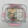 Lonchera de vidrio de borosilicato de alta calidad, apta para microondas, ideal para trabajadores de oficina, gran capacidad, lonchera para frutas