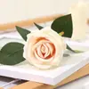 Dia dos Namorados Flor de Veludo Rosa Única Flor Artificial Flor Falsa Arranjo de Flores Artificiais Decoração de Flores para Mesa de Casa Fabricante Transfronteiriço