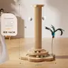 Tabla Rascadora para Gatos, Poste Rascador de Sisal Duradero y que no Suelta Pelusa, Juguete para Gatitos, Palo Juguete para Gatos, Marco Trepador para Gatos de Entretenimiento Propio para Aliviar el Aburrimiento Todo en Uno
