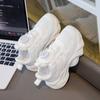 Zapatillas Blancas Transpirables para Niños y Niñas, Nuevas Zapatillas de Papá de Moda Otoñales, Versátiles Zapatos de Malla para Correr de Suela Suave