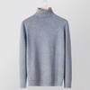 Base de Comercio Exterior Transfronterizo Otoño e Invierno Suéter Cálido para Hombre Cuello Medio Alto Ajuste Delgado Suéter para Hombre Suéter Multicolor para Hombre