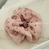 Goma para el pelo pequeña cuadrada arrugada estilo coreano con un toque de alta gama, Lazo para el pelo dulce y elegante, Cuerda para coleta, Accesorio para el pelo