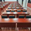 Mesa de conferência, mesa de treinamento, mesa retangular longa, mesa de madeira maciça com duas pernas, mesa de auditório, conjuntos de mesas e cadeiras grandes e pequenos