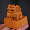 Dragão Yabai Tuzhu Selo de Jade Cavalo Bebendo Jianghu Selo de Leão Artesanato em Madeira Artesanato Artesanato Artesanato